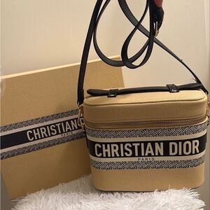 Christian Dior Beige and Black Crossbody Bag, VIP bag